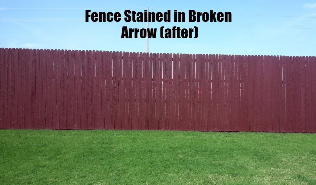 Fence Staining Painters Tulsa & Broken Arrow, OK Picture